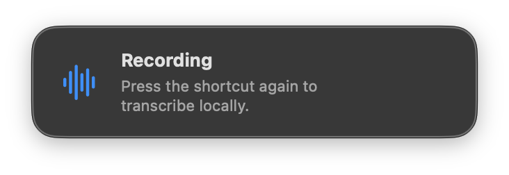 Easy Dictation interface preview